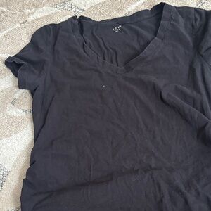 Black V-Neck Tee